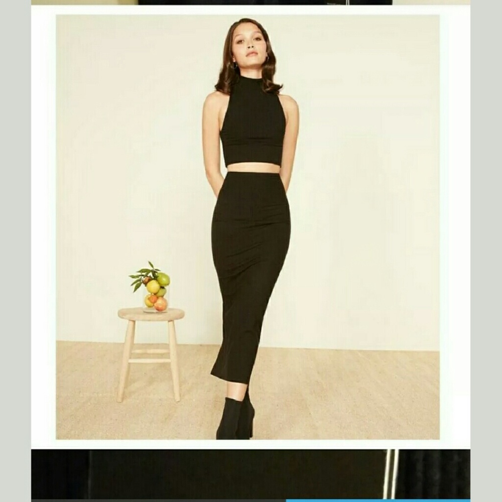 🌟SOLD🌟REFORMATION CROP TOP & MAXI SKIRT SET - Picture 3 of 8
